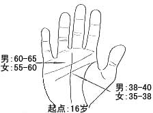 事业线的手相
